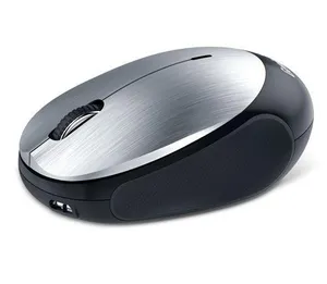 Genius Maus NX-9000BT, 1200DPI, Bluetooth, optisch, 3Tas., schnurlos, silbern, eingebaute Batterie, Bluetooth